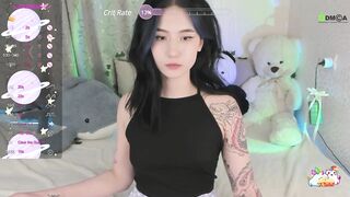 EmmaHixLove -  Young babe with tattoos sweetly chats and teases in front of the camera