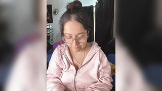 MsConejitaa - Milf in glasses chats sweetly and teases in front of the camera