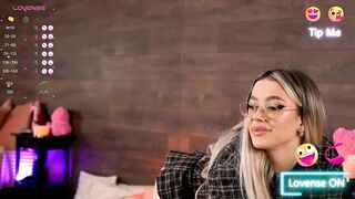 KylieJoyce - Charming blonde in clothes dancing in front of the camera and chatting sweetly with the chat room