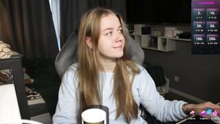 candy_maggie -Young babe is cute chatting and shy to undress in front of the camera